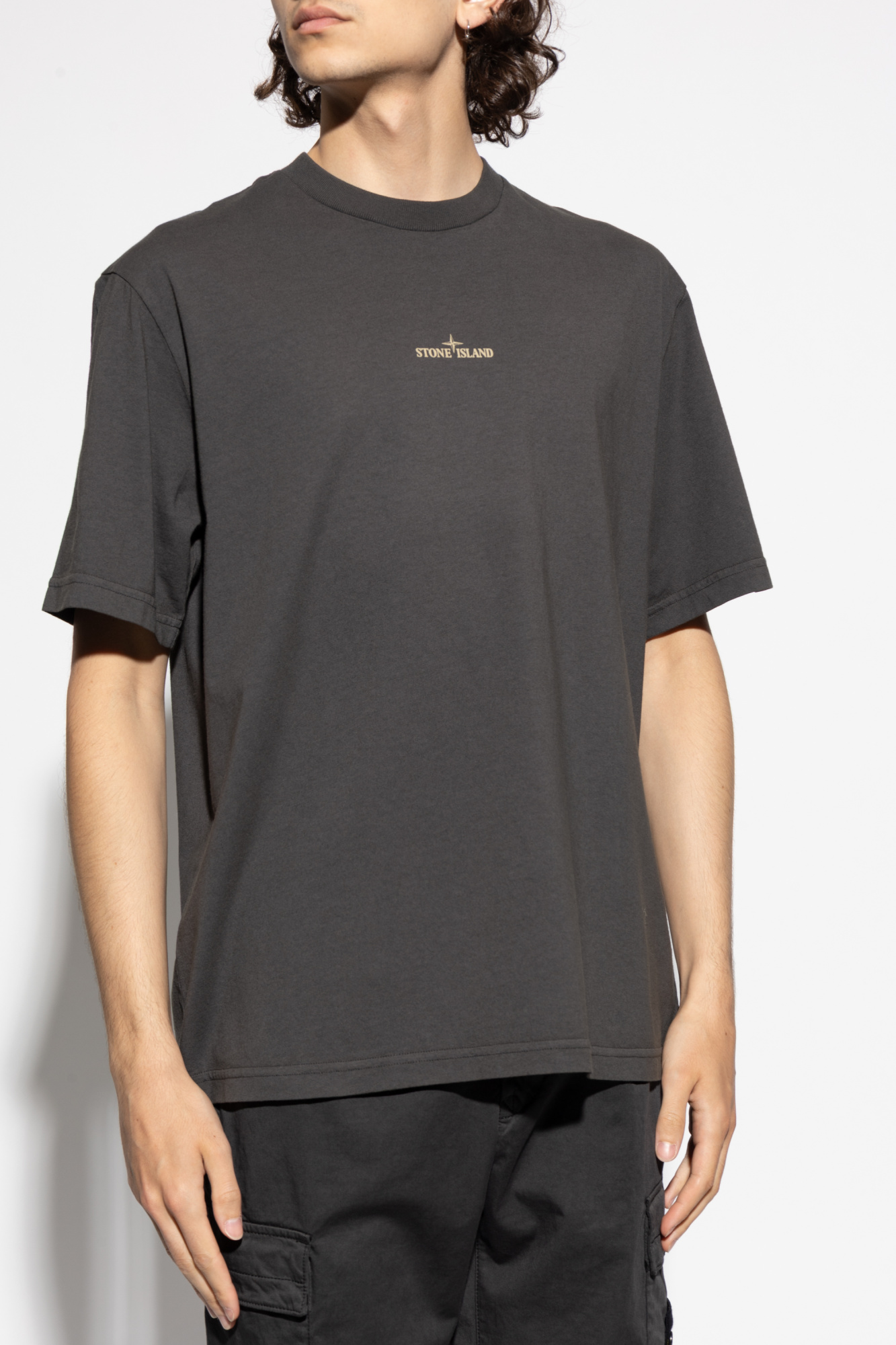 Stone Island T-shirt with logo | Men's Clothing | Vitkac